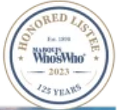 Marquis Who's Who Honored Listee 2023 Marquis Who's Who Honored Listee 2023